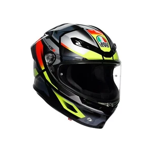 Agv K6-S Erazer Full Face Motorbike Motorcycle Helmet - Black/Red/Yellow