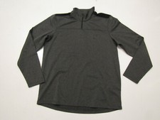 SPYDER Active Charcoal Heather 1/4 Zip Pullover Jacket Moisture Wicking Medium M