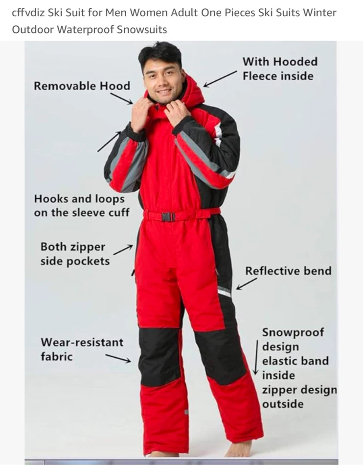 Traje de esquí/nieve rojo de una pieza para niños. Perfecto estado. Talla Europea 146 / US 11 Foto 4 de 4