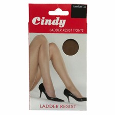 Cindy 20 Denier Ladder Resist Ladies Tights w/Reinforced body & Toe - M, L, XL