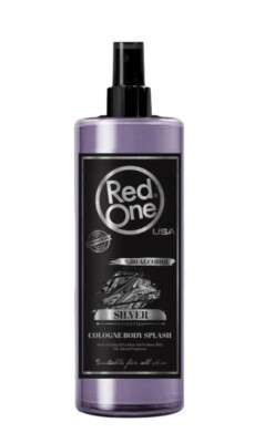 ( 32,25  / L ) 1 x RedOne Barber Cologne Silver Spray Cologne Aftershave 400 ml