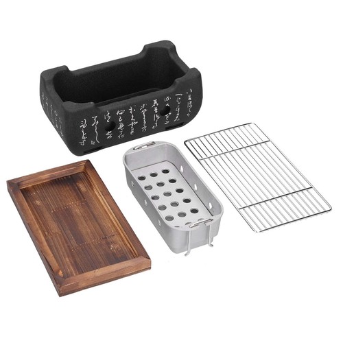 Barbecue Grill, Aluminium Alloy Japanese Style BBQ Grill Portable Camping Gri... - Picture 9 of 9
