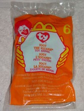 Ty Teenie Beanie Babies McDonald's  6 Iggy The Iguana 1999