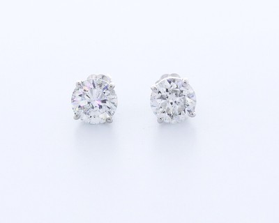 1.5 CTW Lab-Created Diamonds E/VVS1 Round Cut 14K White Gold Prong Classic Studs