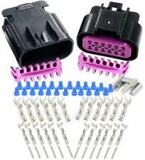 Delphi 12-Pin 15AMP GT 150 Gauge 16 18 GA Wire Kit,12 Conductor Sealed Connector