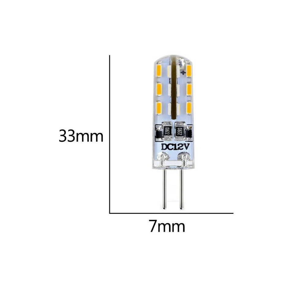 10x G4 LED COB DC 12V Birne 3W Lampe Warmweiß Leuchtmittel Glühbirne Stiftsockel - Bild 3 von 4