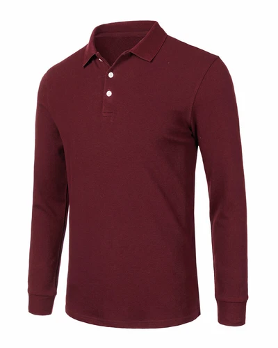 Autumn Mens Shirts Jumper Long Sleeve T-Shirt Cotton Casual Sport Gym Shirts Top - Bild 16 von 40