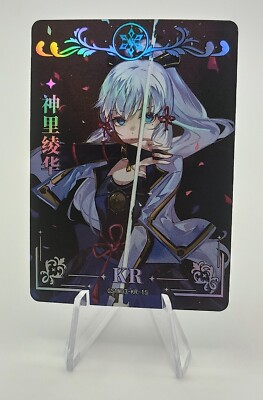 Ayaka Genshin Impact KR GS1M03-KR-15 Manga Holo Foil Card Goddess Waifu Karte