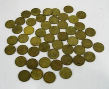 Lot of 50 Assorted Years Chuck E. Cheese Tokens