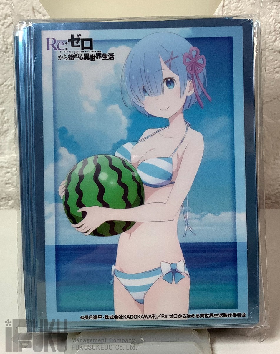 rem card sleeves Bushiroad extra card sleeves Re:Zero Rem everlasting summer ver anime