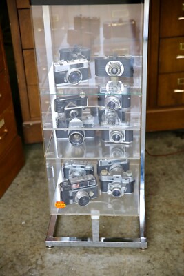 Kodak Camera Store Display Case Vintage Film Cabinet Light up Box