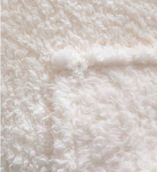 Mainstays Faux Shearling Blanket, Ivory, Full/Queen 90"X90", for Adult - Image 4 of 4