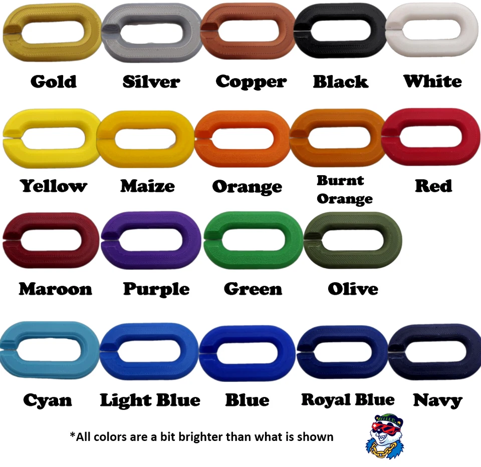 Houston Astros Big Logo Fan Hype Chain 5+ Necklace Colors MLB Baseball Man Cave - Image 2 of 3