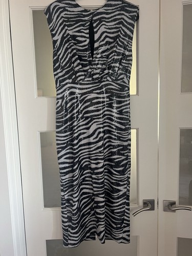 NEW! NWT! Misha Collection Susanita Animal Sequin Dress sz Large/10 - Picture 6 of 12