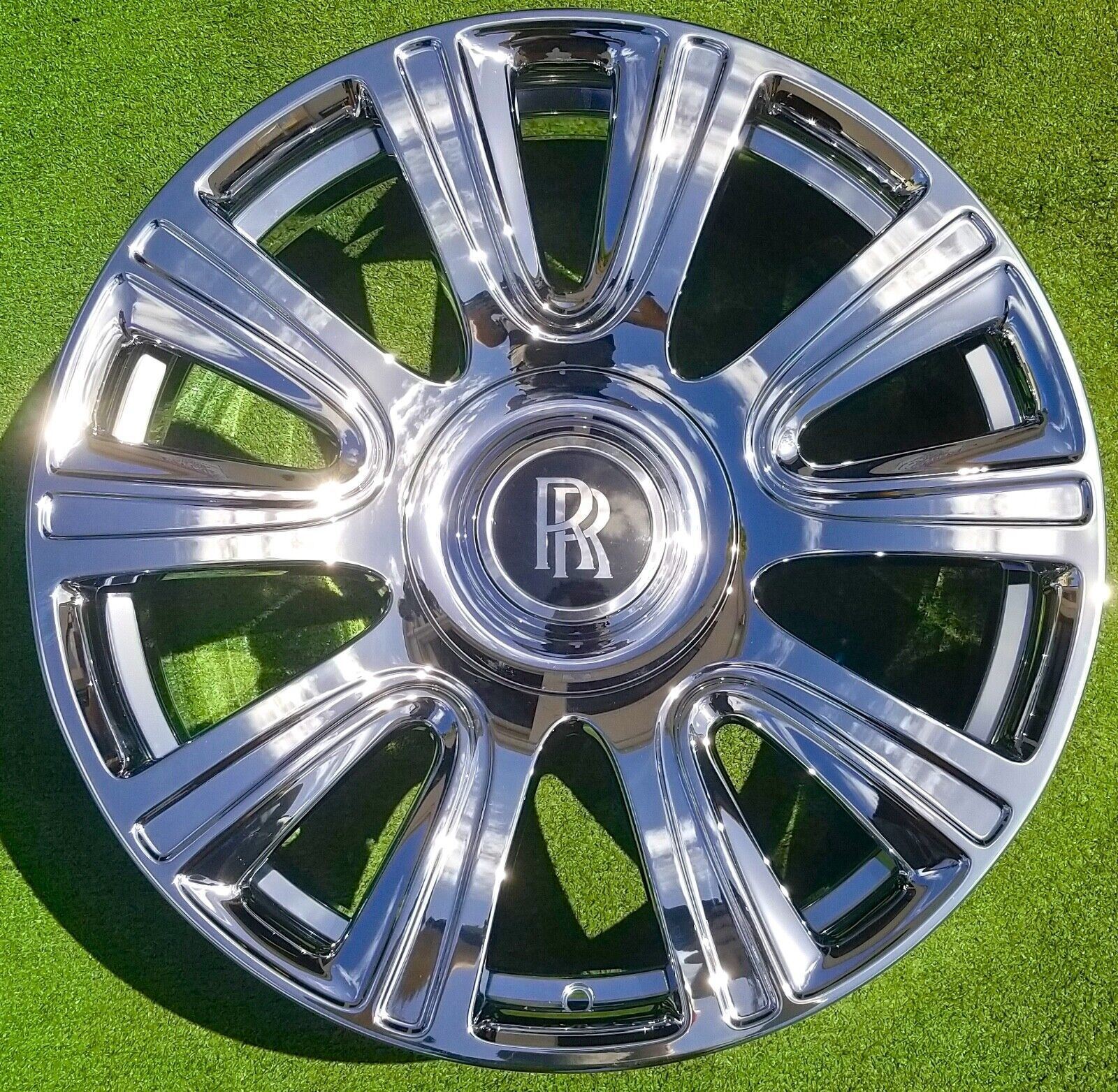 New Factory Rolls Royce Dawn Wheels Chrome OEM Genuine 21 inch Wraith Ghost Set