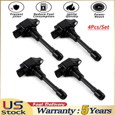 UF549 Ignition Coils 4PCS Set For Nissan Altima Rogue Sentra Versa Cube l4