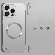Phone Case For iPhone 17 16 15 14 Pro Max 13 Ultra-Thin Magsafe Frameless Cover