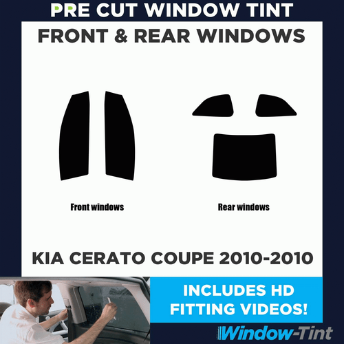 For Kia Cerato Coupe 2010-10 Full Pre Cut Window Tint Kit Front & Rear Film - Picture 2 of 10
