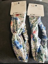 2 Scunci Everyday  Active Super Comfy Headwrap W/twist Knot New