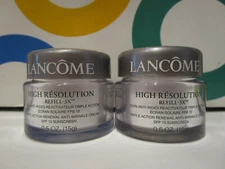 LANCOME ~ HIGH RESOLUTION REFILL 3X  ~ 0.5 OZ SAMPLE SIZE BOXLESS / 2 PIECE LOT