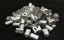 1/8 ALUMINUM DOUBLE FERRULES TRAPPING SNARES COYTOTE SURVIVAL SNARES