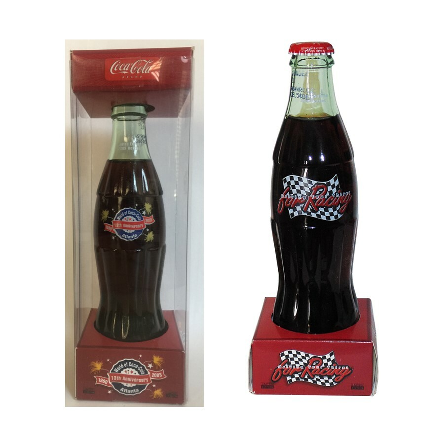 Coca Cola Collectible Commemorative Bottles in Display Box