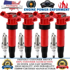 4X Ignition Coils + 4X Iridium Spark Plugs for 2012-2013 Kia Forte5 2.0L 2.4L L4