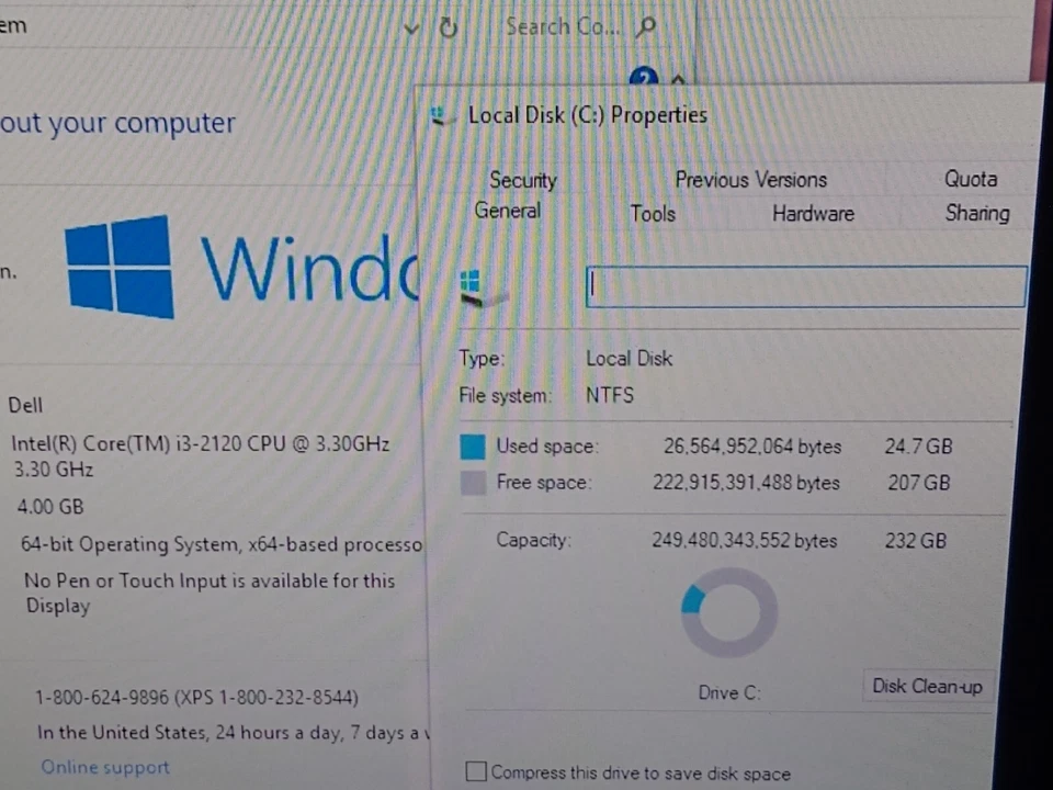 Dell Vostro 260 Windows 10 Tower PC Intel i3 2120 3.3 GHz 4GB 500GB HDD - Image 2 of 4