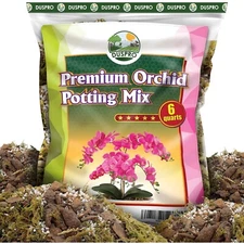 6QT  Orchid Potting Mix for Vibrant Blooms & Robust Roots - Natural Blend