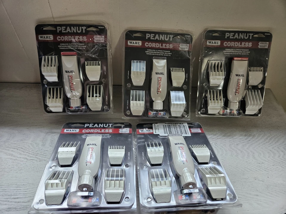 БЕСПРОВОДНАЯ мини-машинка для стрижки/триммера животных WAHL Peanut + 4 направляющих расчески легкое использование* - Изображение 3 из 3