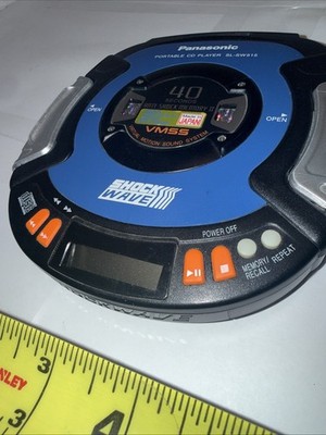 Panasonic Shockwave CD Player Car/Portable Anti-Shock Blue SL