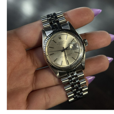 Rolex Oyster Perpetual Datejust Silver Dial Automatic Stainless Steel Watch