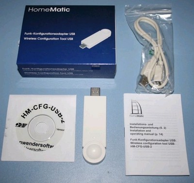 eQ-3 Homematic HM-CFG-USB-2 USB Funk-Konfigurationsadapter OVP !! TOP ZUSTAND !!