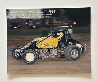 Cary Faas #37 USAC Sprint Car 1998 Indiana Sprint Week 11x14 original photo
