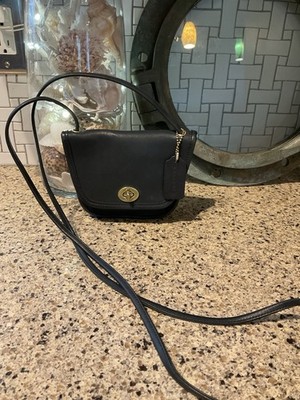 COACH VINTAGE EVERETT LEATHER CROSSBODY 9934 USA Navy Blue | eBay