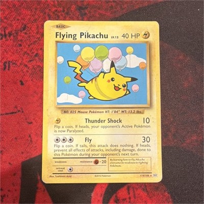 Flying Pikachu 110/108 Evolutions 2016 Secret Rare Full Art Holo