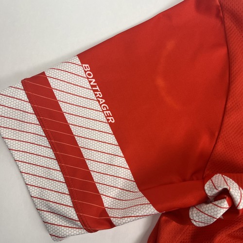Bontrager Men’s Cycling Jersey Shirt Size L Fitted Red Short Sleeve Zip Up - Picture 8 of 10