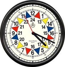 Royal Airforce RAF 12 Hour Not 24 1940 Battle Brittain Replica Sign Wall Clock