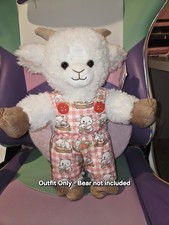 OUTFIT ONLY Build A Bear Goat Cartoon Overalls Kawaii Sanrio Lounge Bear Farm