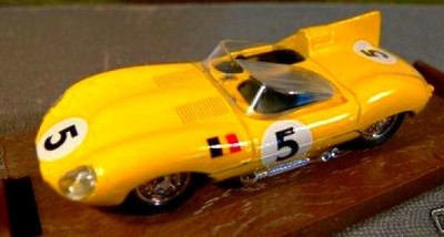 JAGUAR D-type 4° Le Mans 1956 #5 Swaters - Rouselle 1:43 BRUMM r151 Neu in OVP