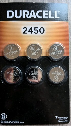 6x Duracell 2450 3V Lithium Knopfbatterie für Fitnessgeräte, Uhren 6er Pack - Bild 1 von 5