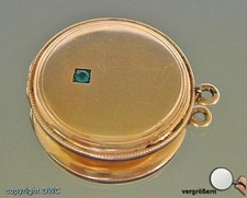 Antiker Antikes Biedermeier Medaillon Anhänger mit Turmalin Antik