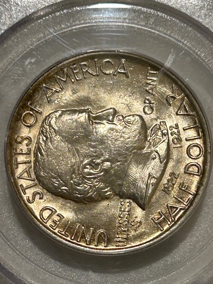 1922 Grant Commemorative Silver Half Dollar PCGS MS63 2nd Gen OGH No Star - Image 3 of 4