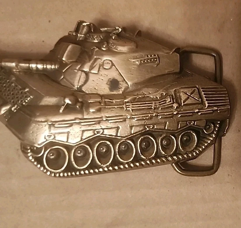 Vintage Brass M60 Military Tank Belt Buckle Baron Works 1978 #6070 - Image 2 of 4
