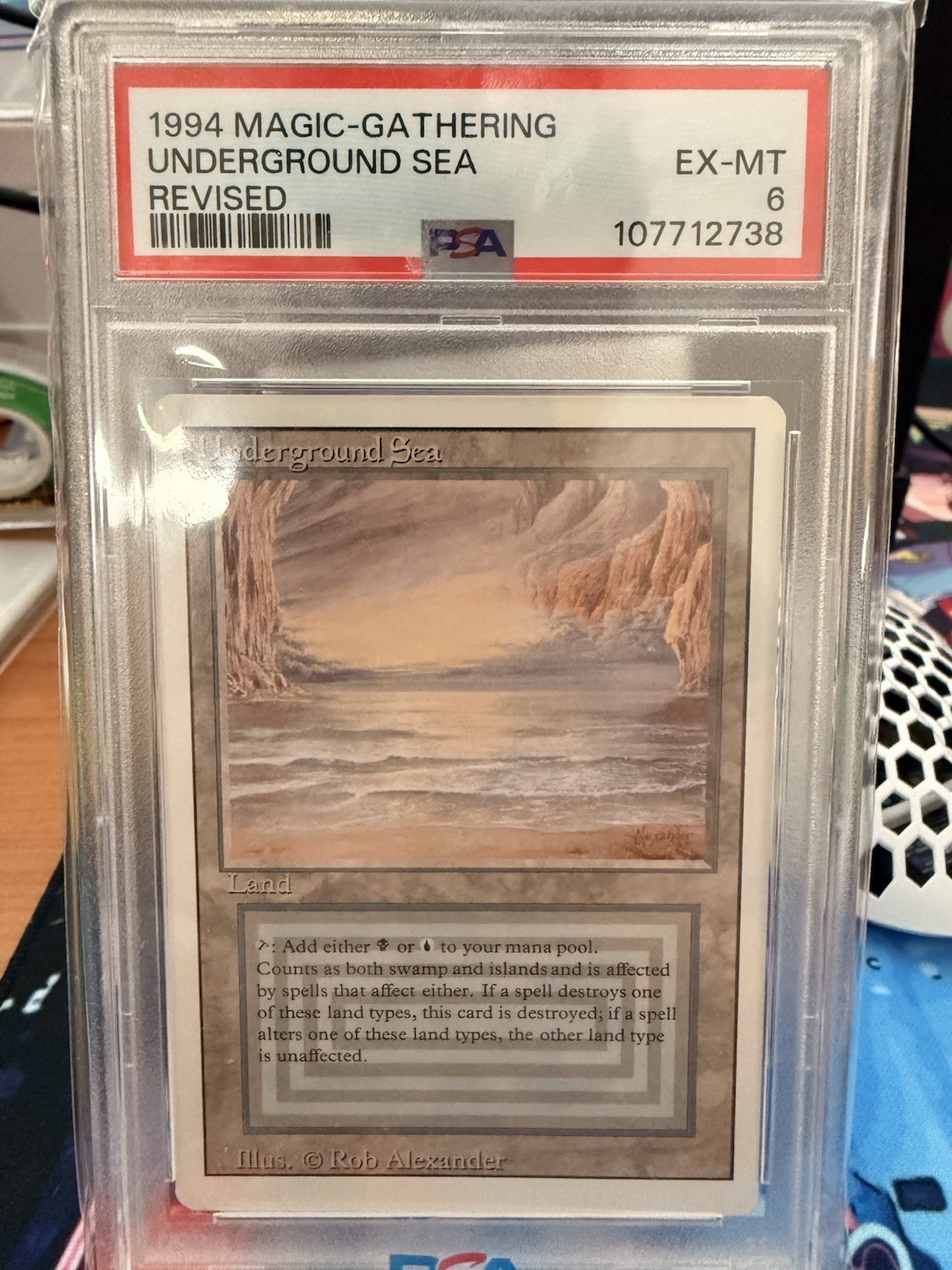 UNDERGROUND SEA PSA 6 1994 MAGIC: THE GATHERING MTG REVISED EDITION #NNO 5504