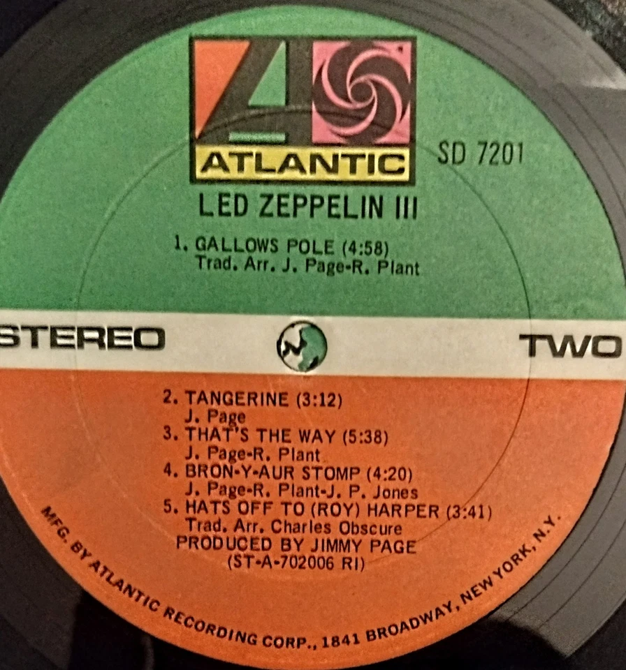 LED Zeppelin 3, Vinyl LP, 1970, Original Release And Picture Sleeve, All Inserts - Image 4 of 4