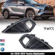 For 2020-2024 Toyota Highlander Pairs Of Fog Light Covers Fog Light Bezel