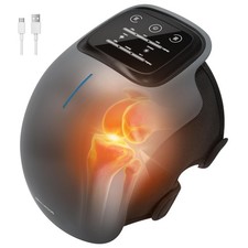 Medcursor Knee Massager with Heat, Cordless Heated Massage for Pain Gray