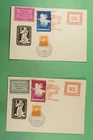 DR WHO 1937 HUNGARY 2 FDC? KIALLITAS METERED POSTARD COMBO R53630