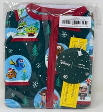 Little Sleepies Disney Pixar Snow Globes Bamboo Zippy 12-18 Months Pajamas PJ's